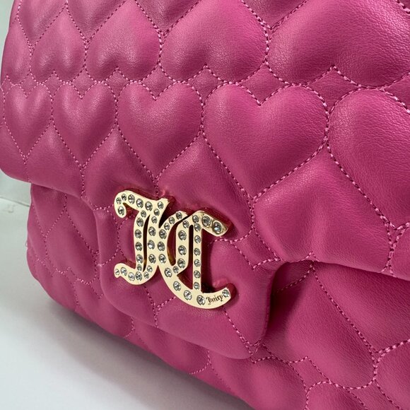 JUICY COUTURE BRIGHTER THAN A DIAMOND SHOULDER BAG JUICY PINK - Picture 4 of 10